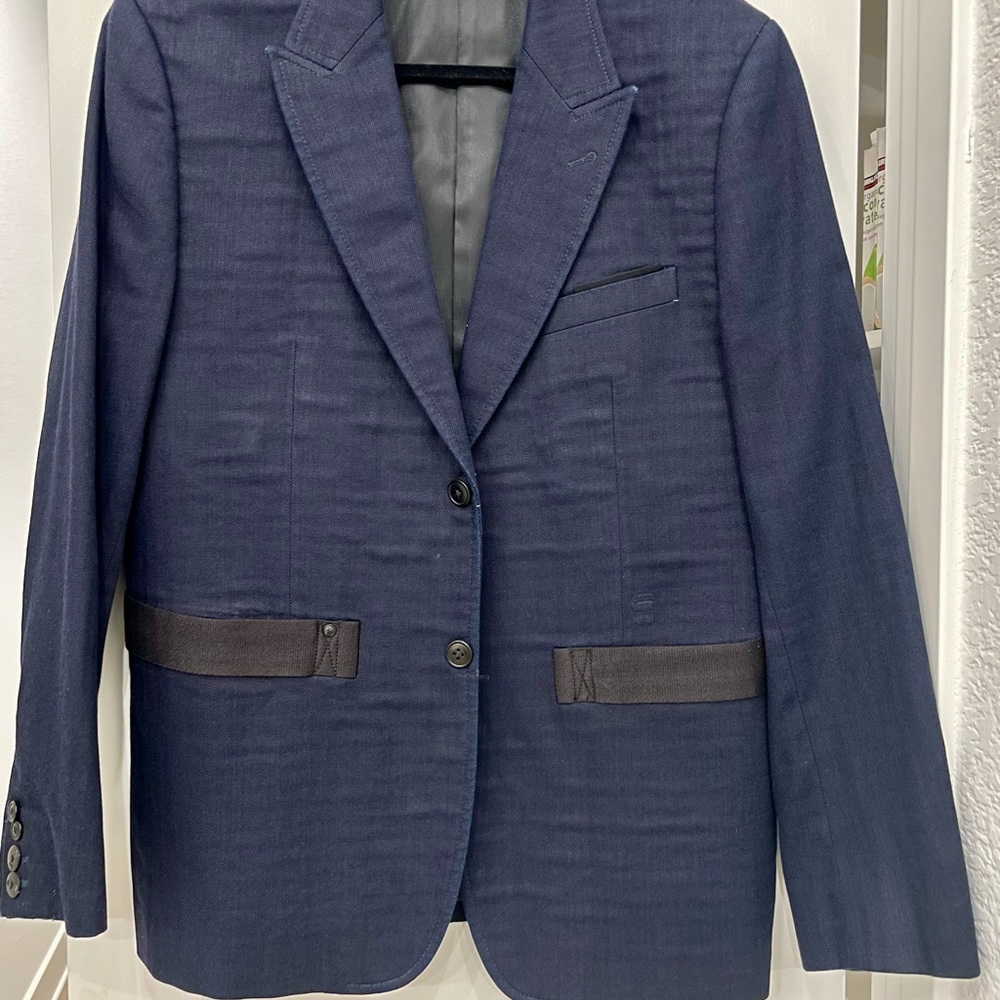 G-Star Dark Blue Blazer with Black Accents